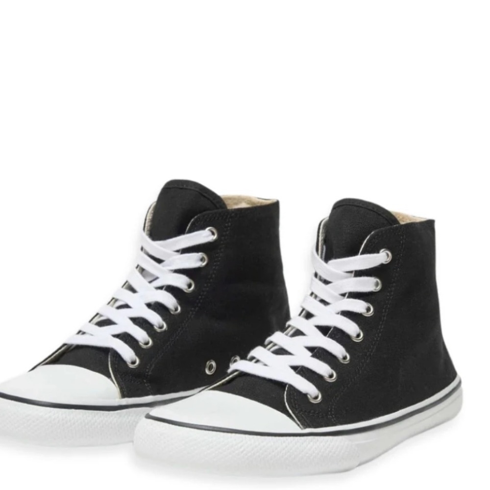 Classic Black High-Top Sneakers